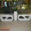 Marketplace modern decoration bench 1.2M length leisure chair fiberglass furniture factory outlet