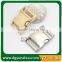 Gold bag clasp for 20mm webbing, metal bag clasp