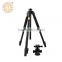 Q360 1500mm height digital camera tripod stand with fluid damping gimbal head, portable photo tripod for Camcorder& Video & DSLR