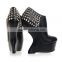 bertie black boots wedge heels shoes boots