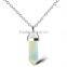 Handmade natural white lucky crystal stones pendant jewelry wholesale