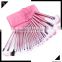 New design private label oem wholesale high quality travelling custom logo synthetic professional make up brushes