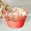 personalized pearl paper cup cake wrapper for wedding party decoration
