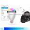 LED speaker bulb /Bluetooth Portable Led Light with LED White E27 Mobilephone App Control For Iphone Samsung