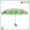 custom 3 fold lacy vegetable umbrella