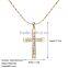 Newest 2015 mens yellow gold white gold cross necklace for men