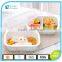 Ceramic food container,2 Compartments lunch food storage container,rectangle ceramic bento box