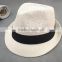 Zhejiang manufactory Crazy Selling fedora hat with paper braids