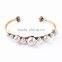 Wholesale fashion elegant vintage imitation pearl cuff bangle