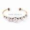 Wholesale fashion elegant vintage imitation pearl cuff bangle