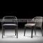 armed chairs with soft mat