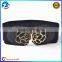 Rose Design New Ladies Elastic Faux Leather Wide Stretch Waistband For Dress