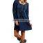 2015 hot sale new design casual style cotton denim dress JXY004