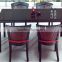PE wicker chair and table restaurant set rattan modern dining furniture