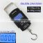 50kg double precision black electronic luggage scale belt/hook blue backlight lcd