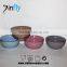 Stoneware Color Glazed Bowl With Emboss Figure