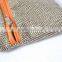 zipper cotton pouch