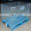 RH-C-U01 1200*1000*500 (+150) foldable collapsible wire mesh container with pallet wire mesh 100*100 50*50