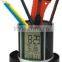 Colorful-Light clock penholder