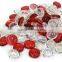 Clear Flat Marbles Decorative Glass Beads Vase Gems