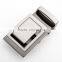 Company logo plain flat metal belt buckle backs easy release