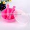 BPA Free plastic pp baby bowl with fork&spoon for infant feeding set
