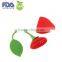 New Designed Silicone Tea Infuser/Silicone Tea Strainer/Strawberry shape silicone tea bag