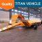TITAN tri axel transport 40 ton 60-ton low bed semi-trailer with hydraulic ramp