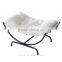 Pawhut 26" Black/White Modern Elevated Pet Swing Cat Bed
