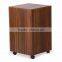 China Modern Mobile 3 Drawer Office File Cabinet With 5 casters/Walnut