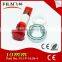 10mm pure color high brightness red warning light industrial with terminal
