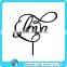 Love Shaped Design Wedding Cake Topper