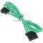 4 Pin IDE To LP4 Connector Extension 45cm - Sleeved Cable Green / Black