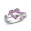 Hot sale heart shaped ring designs