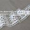 100% popular water soloable lace embroidery french lace white lace in 4 1/2 cm for garment decoration