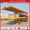 Drop deck 3 axle flat base container semi trailer, 40ft flatbed trailer