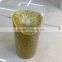 led flameless candles gold glitter led flickering flameless real wax candle