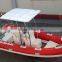 China manufacturer made fishing boat, new 17ft RIB rigid hypalon inflatable sport fishing boats for sale with motor