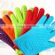 Silicone BBQ Grilling Gloves, silicone oven gloves with fingers hand gloves