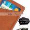 real leather Slim Front Pocket Minimalist Wallet money clip Card Holder