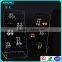 Jewelry Store Black Acrylic Display Rack Earrings Display Stand