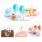 food grade 3 pieces Whale spice shakers , plastic Seasoning bottle , spice jar with Cover and Spoon