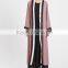 New Model Contrast Crochet Lace Trim Chiffon Abaya In Dubai Moroccan Kaftan HSd5194