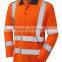 Long sleeve High Vis reflective cotton shirts for work mens shirts