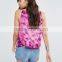 Tie Cami With Crochet Trim on the bottom in rayon fabric