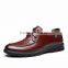 Factory High Quality Business Genuine Leather Fat Shoes Men 2017 arrivals