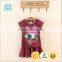Summer hot selling guangzhou wholesale price duck kid clothing set girls dress set new cartoon dress for children