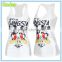 Plain white tank top for ladies with Mickey print