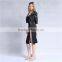2017 latest women middle sleeve jacket design ladies leather