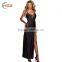HSZ-7801 Hot sale sexy net underwear sheer women undergarments lingerie sleepwear backless in black color for ladies